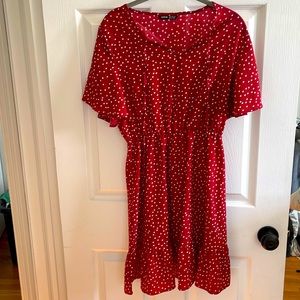 Red Polka dot dress